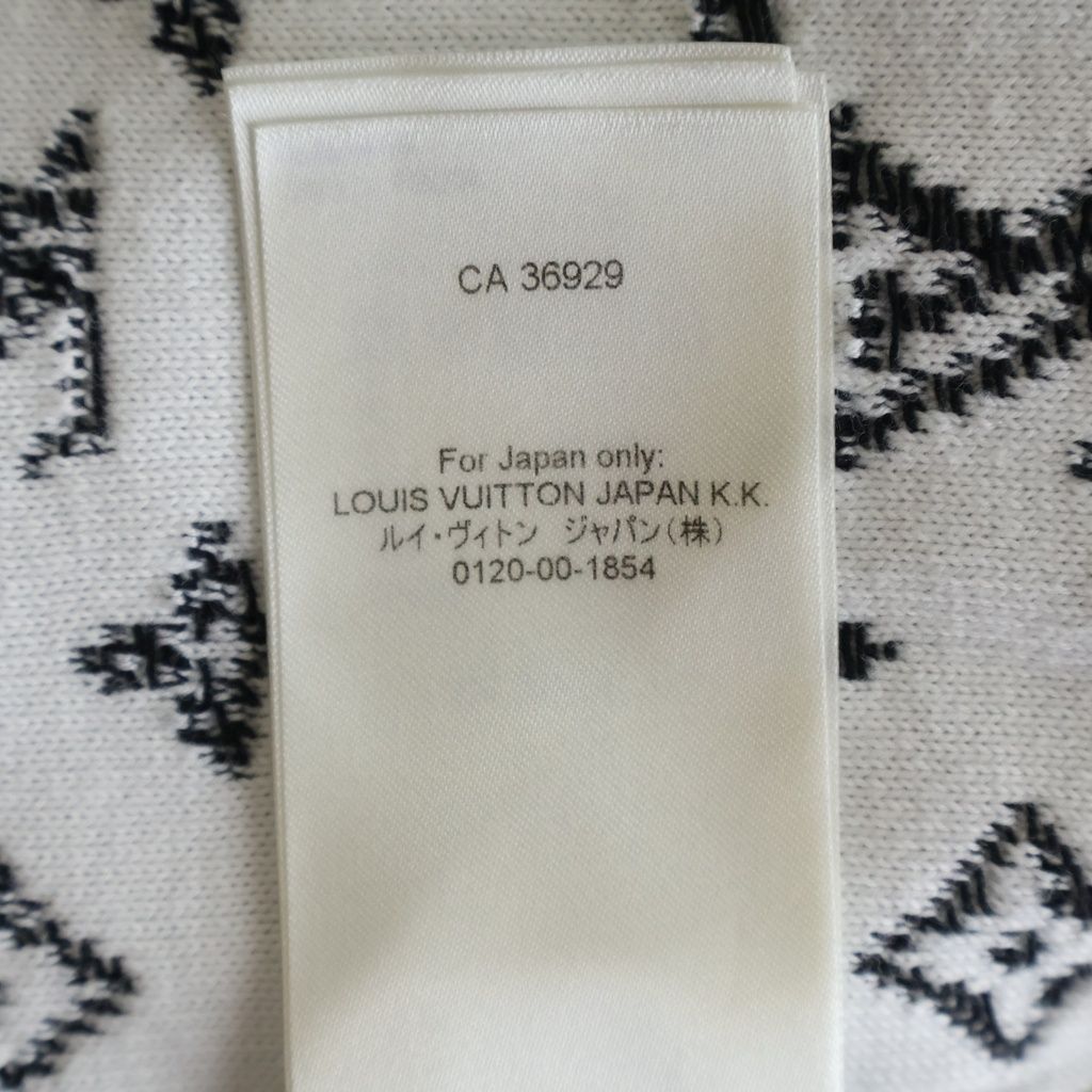 Louis Vuitton LV SE Monogram Gradient Crew Neck Cotton Knit Sweater Black — view 8