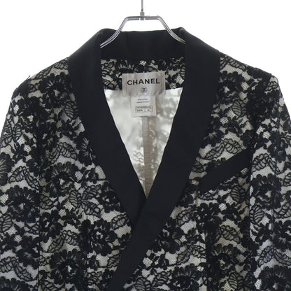 Chanel Shaw Color Jacket White Black nssize — view 3