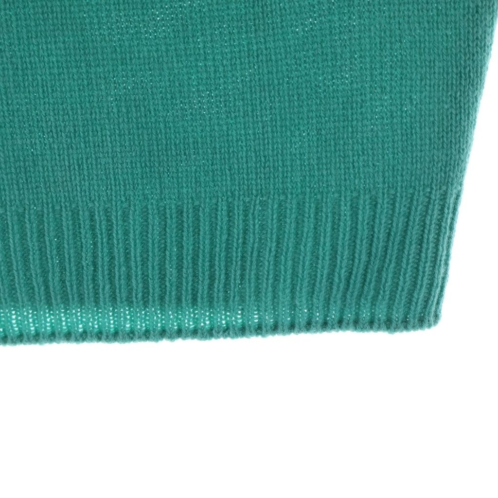 Dior Logo Signature Cashmere Short Sleeveknit Shaw Tosuri Bud Sweater Green — view 6