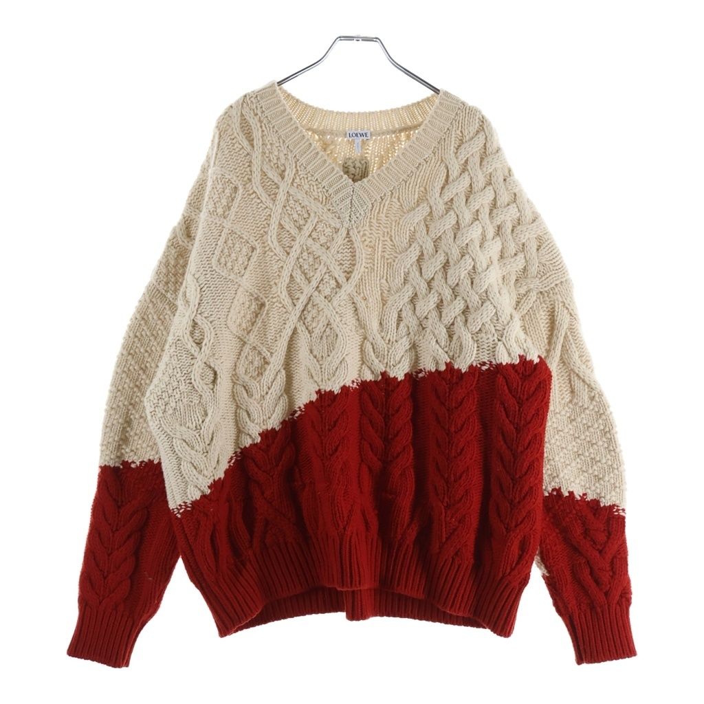 Loewe Grade Shaw Bull Knit Sweater White