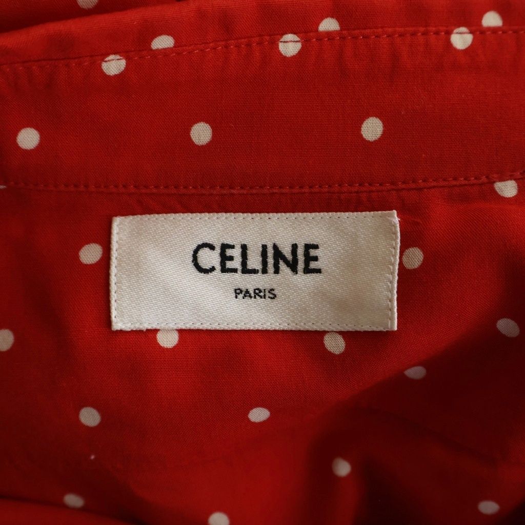 Celine Strike Color Classic Dot Yonlong Sleeve Shirt — view 7