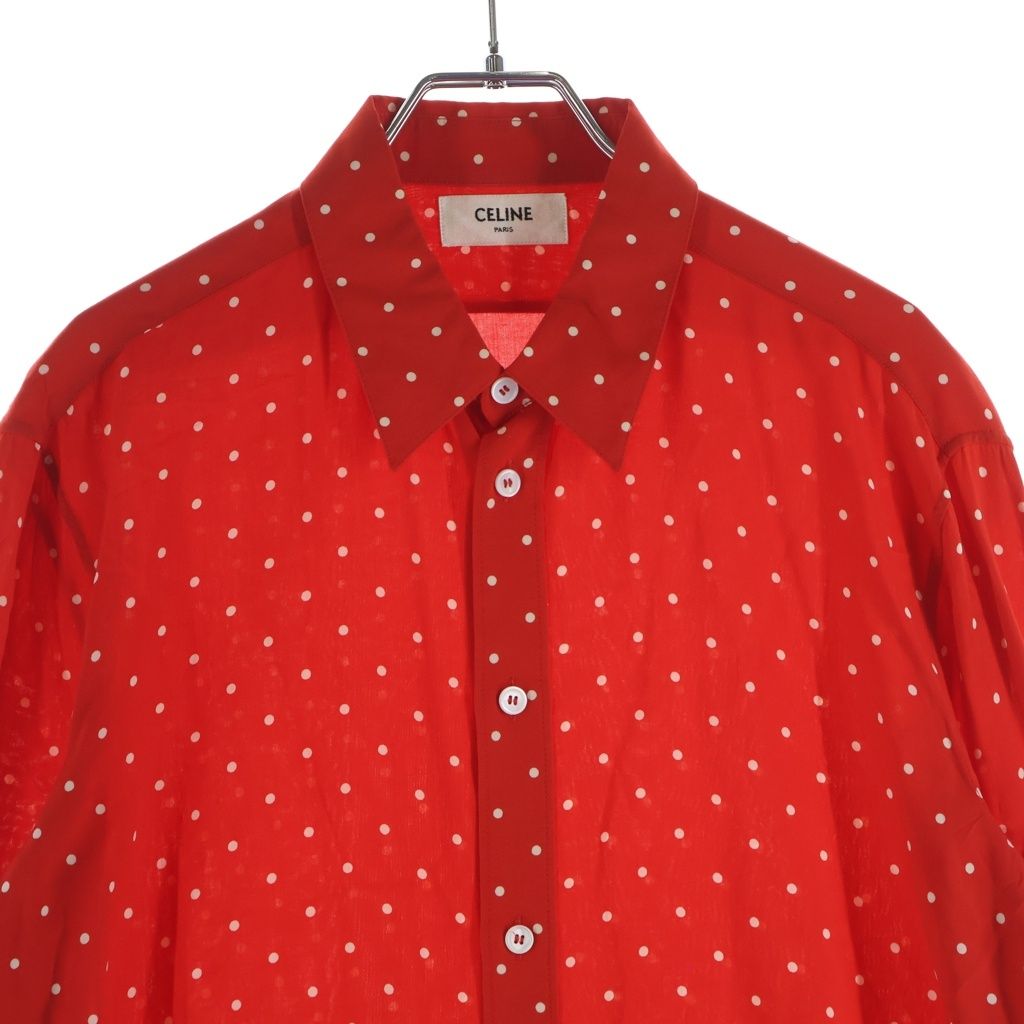 Celine Strike Color Classic Dot Yonlong Sleeve Shirt — view 3