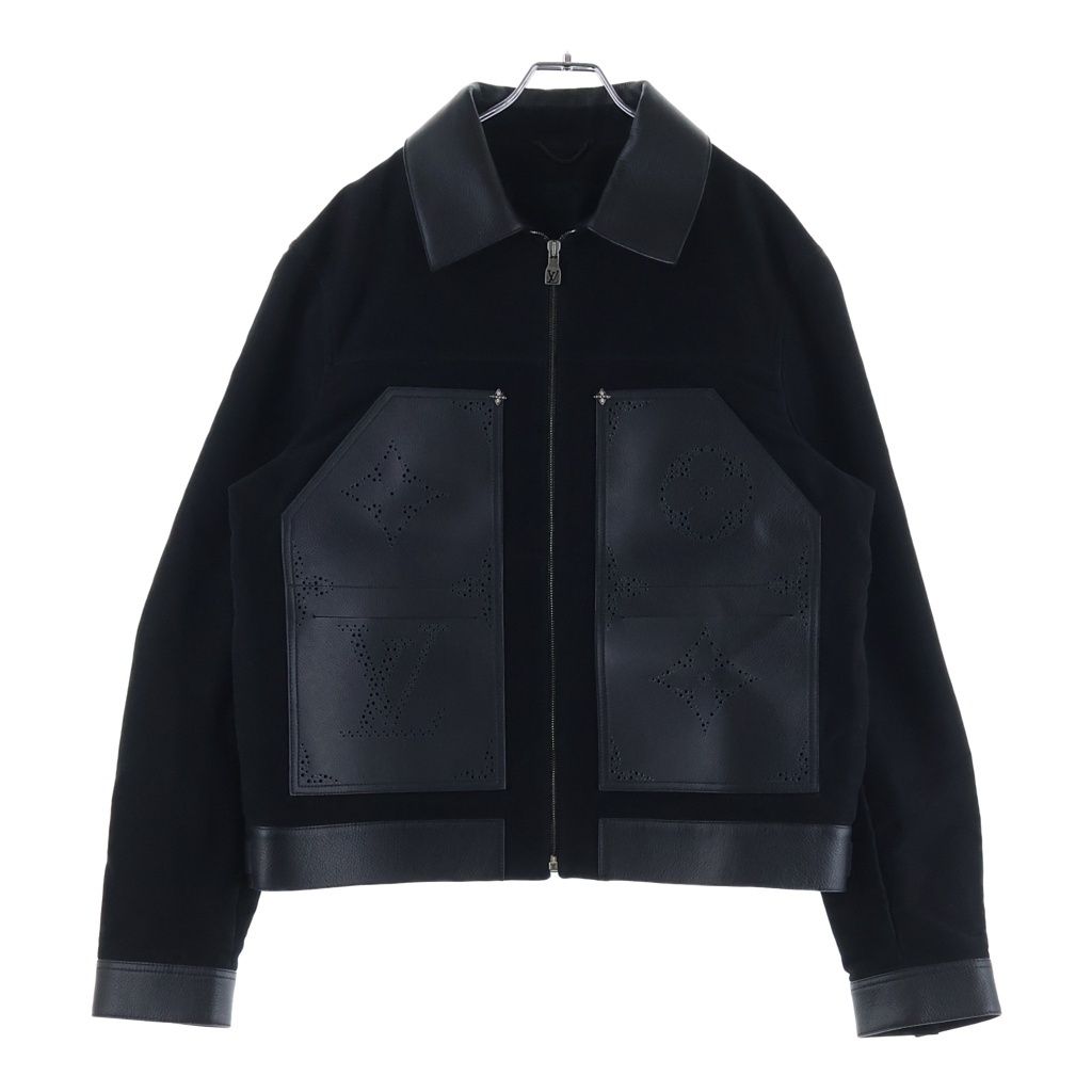 Louis Vuitton Mng Macro Mix Leather Workwear Monogram Jacket Cutreplacement