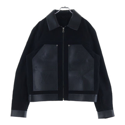 Louis Vuitton Mng Macro Mix Leather Workwear Monogram Jacket Cutreplacement