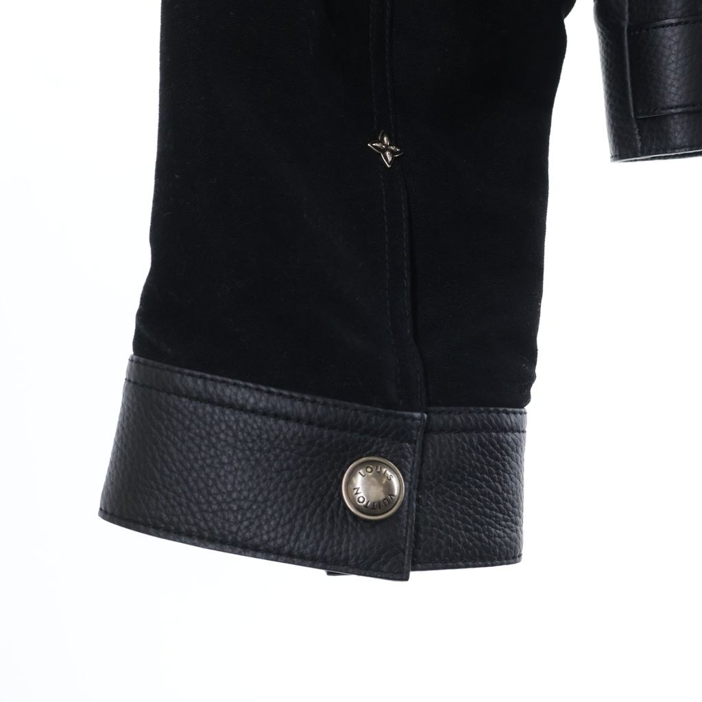 Louis Vuitton Mng Macro Mix Leather Workwear Monogram Jacket Cutreplacement — view 3