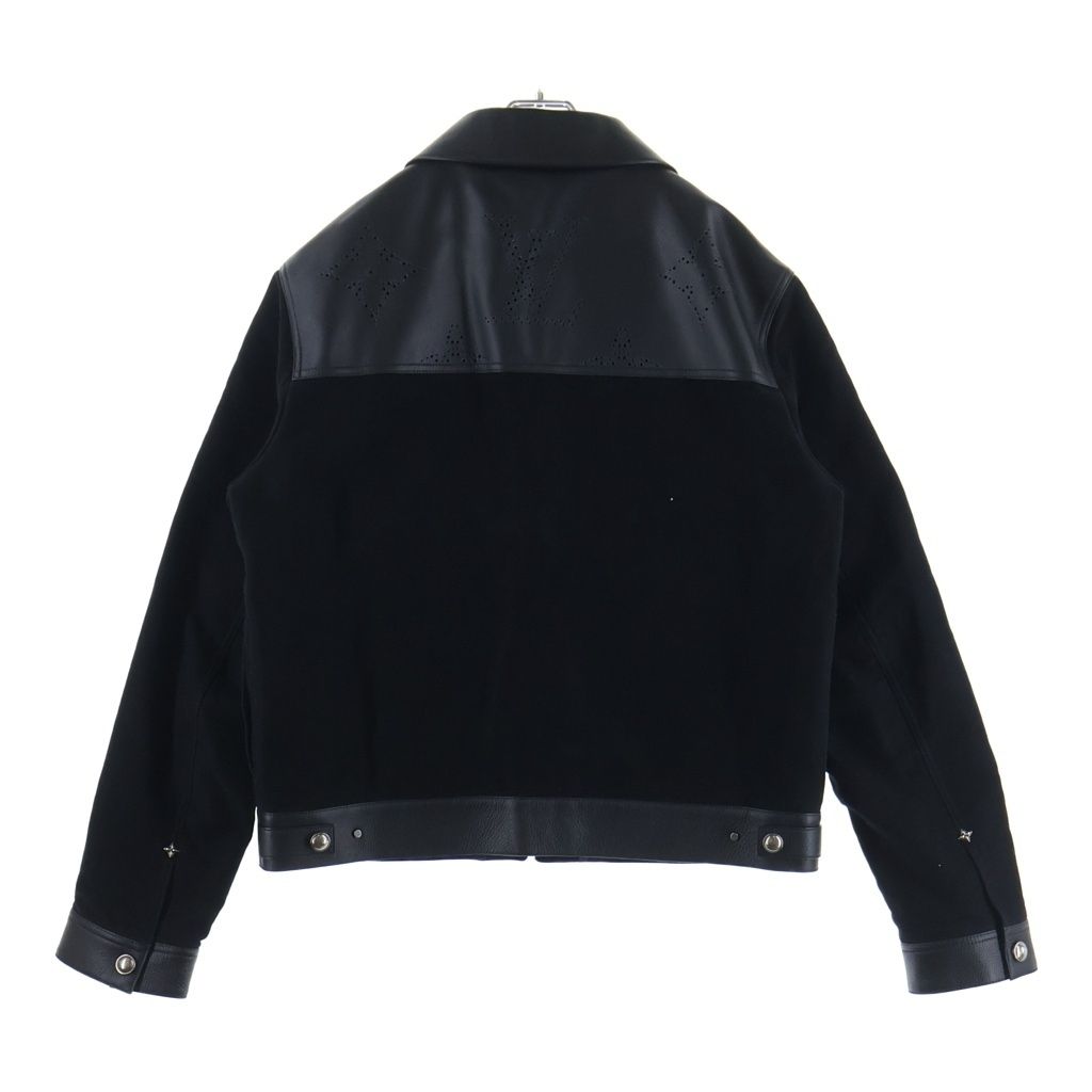 Louis Vuitton Mng Macro Mix Leather Workwear Monogram Jacket Cutreplacement — view 2