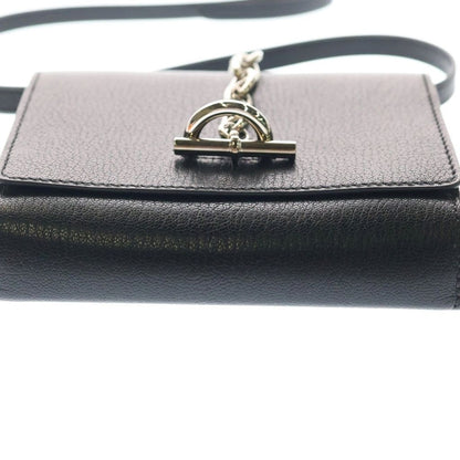 Hermes Chaine D'ancre Compact Wallet Bi Foldwallet Shoulder Bag Black Chevrumizo — view 4