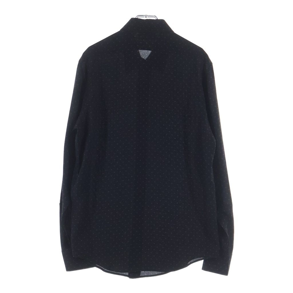 Celine Triomphe All Over Pattern Silk Long Sleeve Shirt 37 Black — view 2
