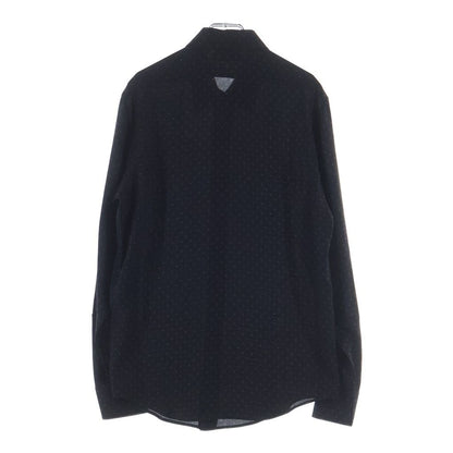 Celine Triomphe All Over Pattern Silk Long Sleeve Shirt 37 Black — view 2