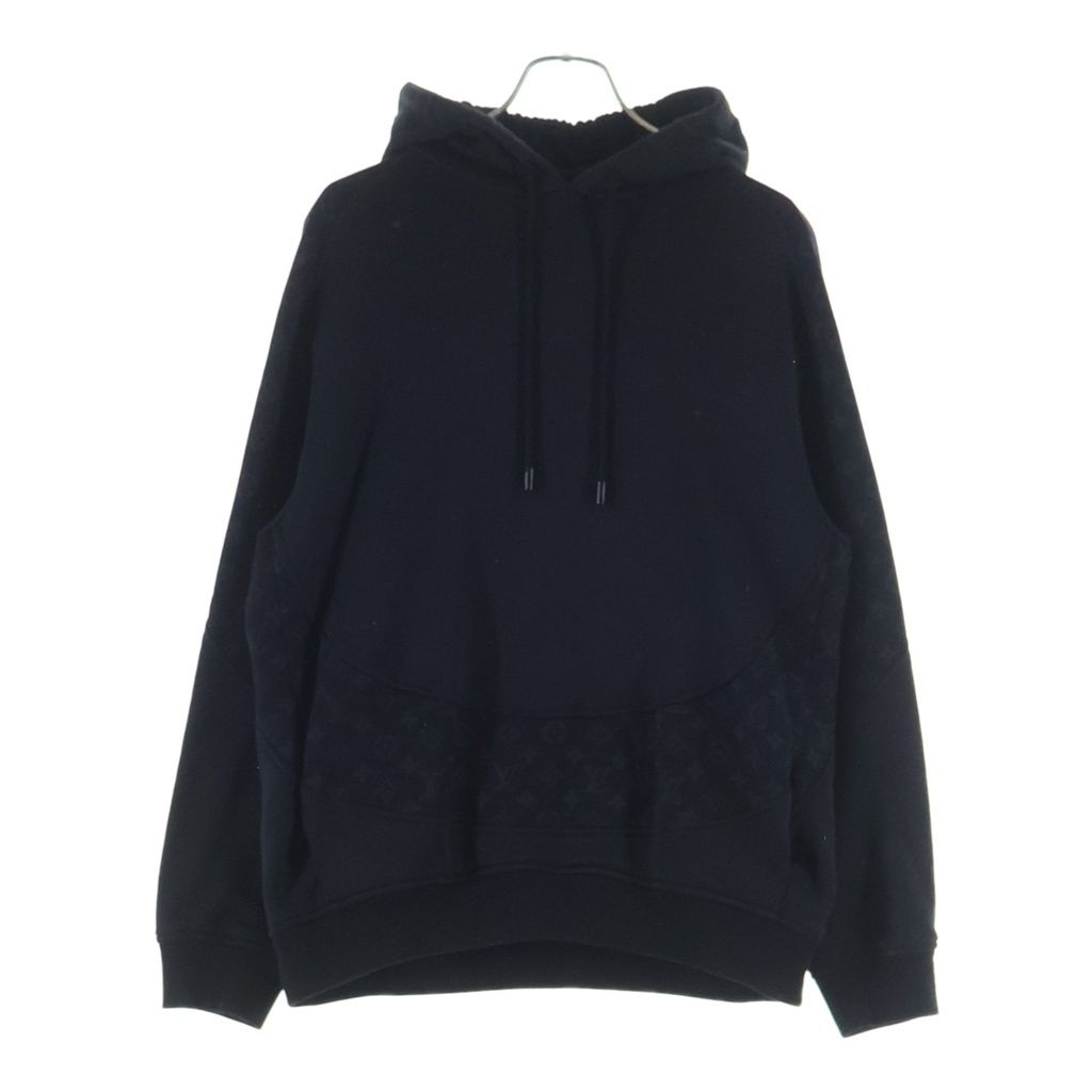 Louis Vuitton Monogram Kuru Di Hoodie Pullover Logo Cotton Black