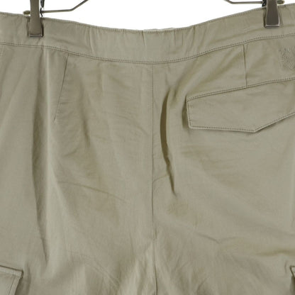 Loewe Anagram Wide Pants Drawstring Cotton Button Beige — view 4