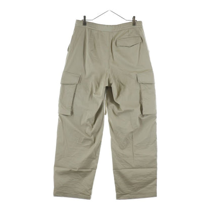 Loewe Anagram Wide Pants Drawstring Cotton Button Beige — view 2