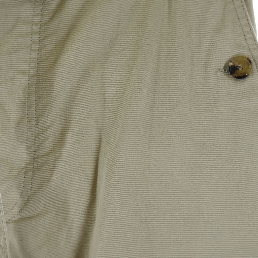 Loewe Anagram Wide Pants Drawstring Cotton Button Beige — view 5