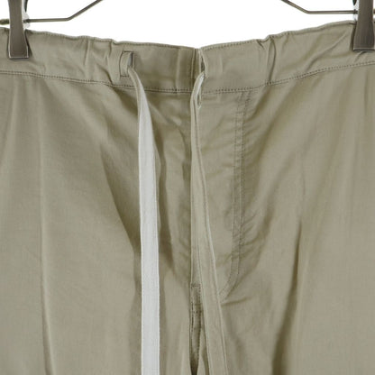 Loewe Anagram Wide Pants Drawstring Cotton Button Beige — view 3