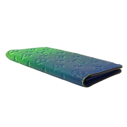 Louis Vuitton Wallet Taurillon I Illusion Portefeuille Brazza Blue Vert — view 3