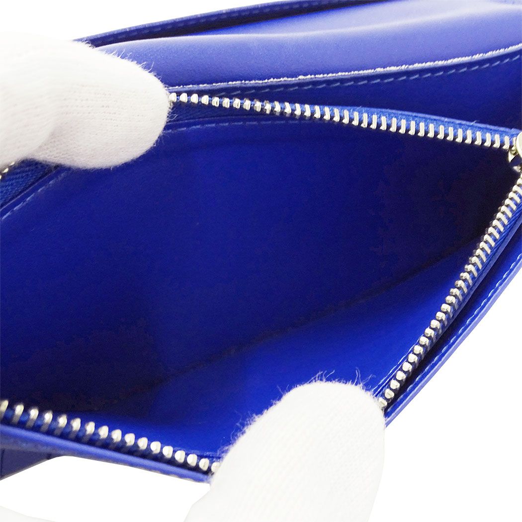Louis Vuitton Wallet Taurillon I Illusion Portefeuille Brazza Blue Vert — view 6