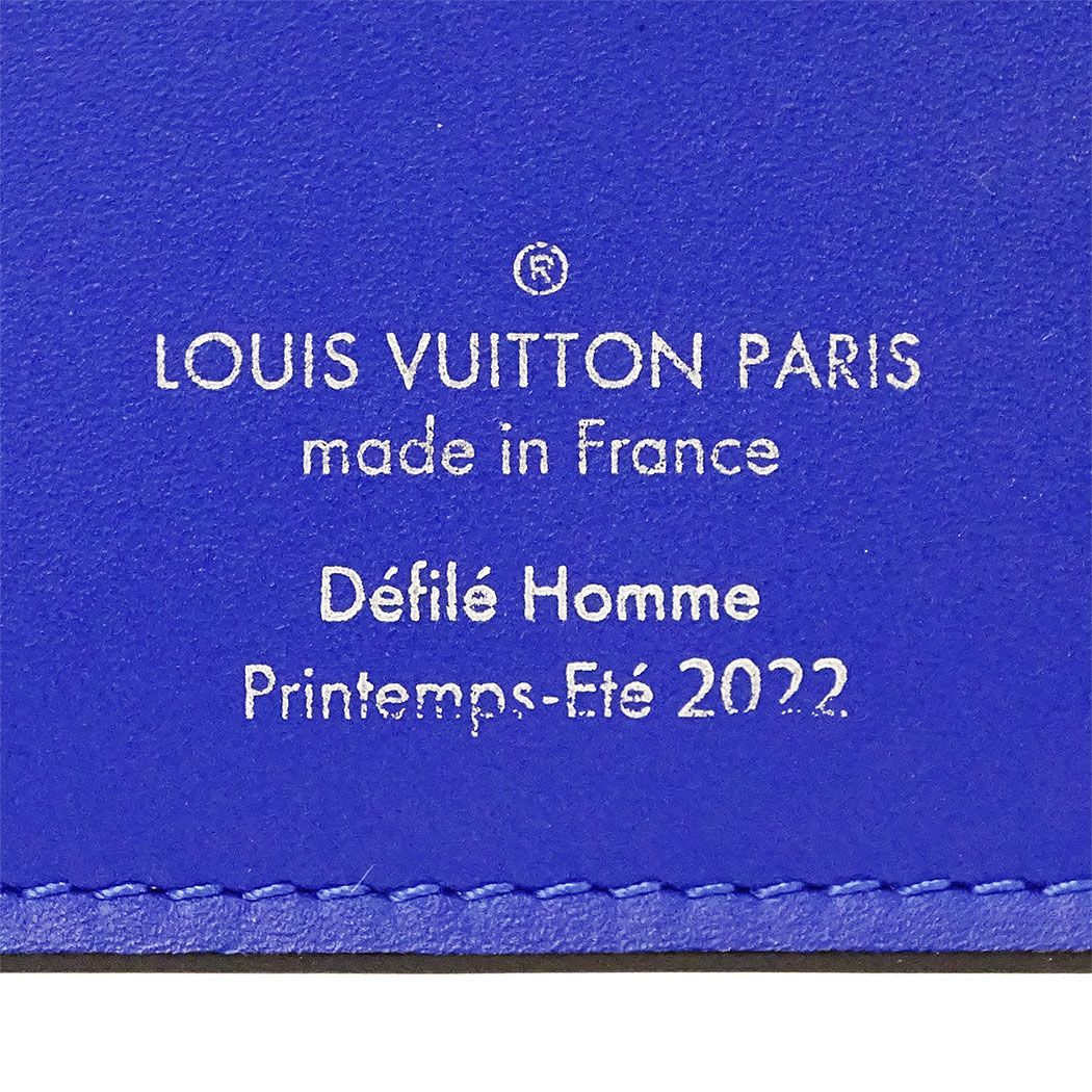 Louis Vuitton Wallet Taurillon I Illusion Portefeuille Brazza Blue Vert — view 7