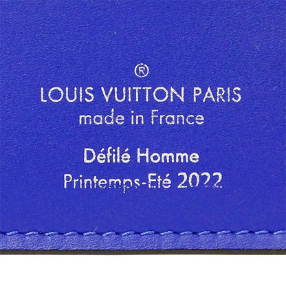 Louis Vuitton Wallet Taurillon I Illusion Portefeuille Brazza Blue Vert — view 7