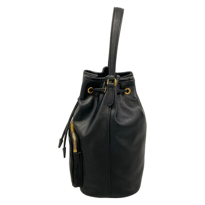 Prada Handbag Duet Black Drawstring Leather — view 4