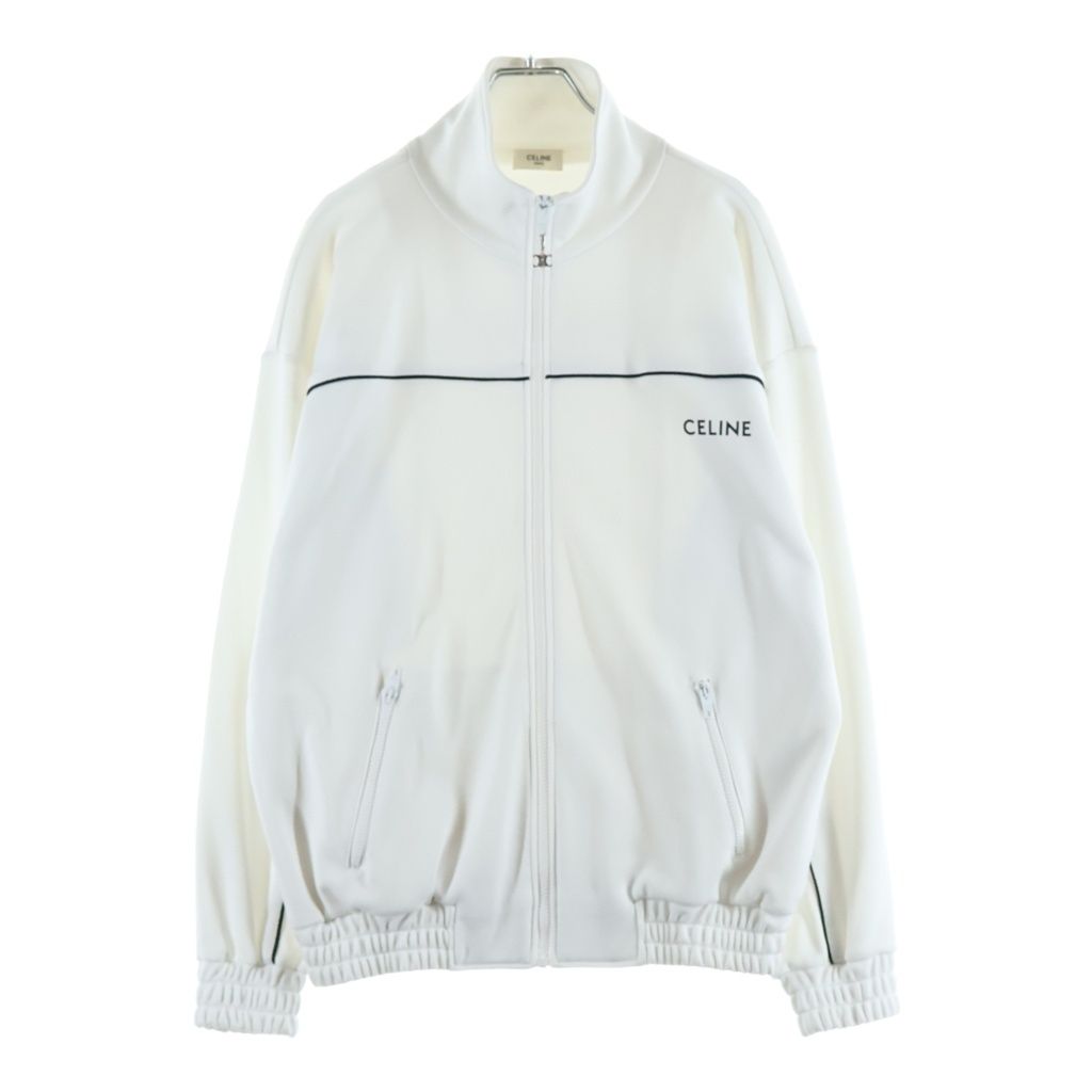 Celine Track Jacket Triomphe Zip Trackjacket White