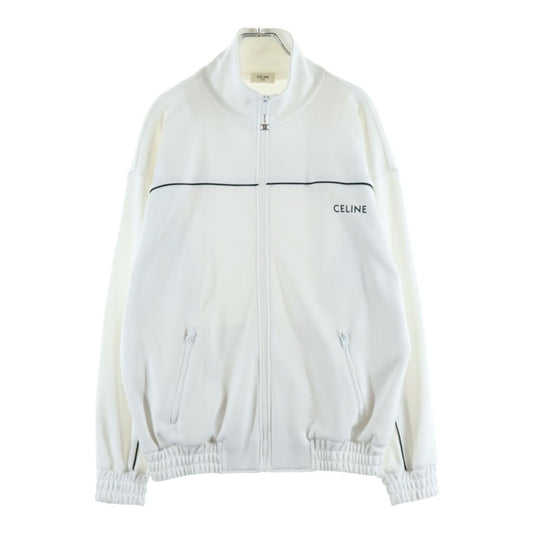 Celine Track Jacket Triomphe Zip Trackjacket White