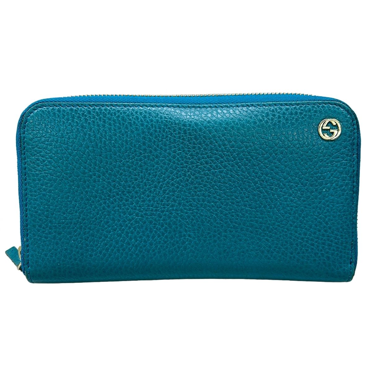 Gucci Wallet Betty Blue Green Zip Around Leather