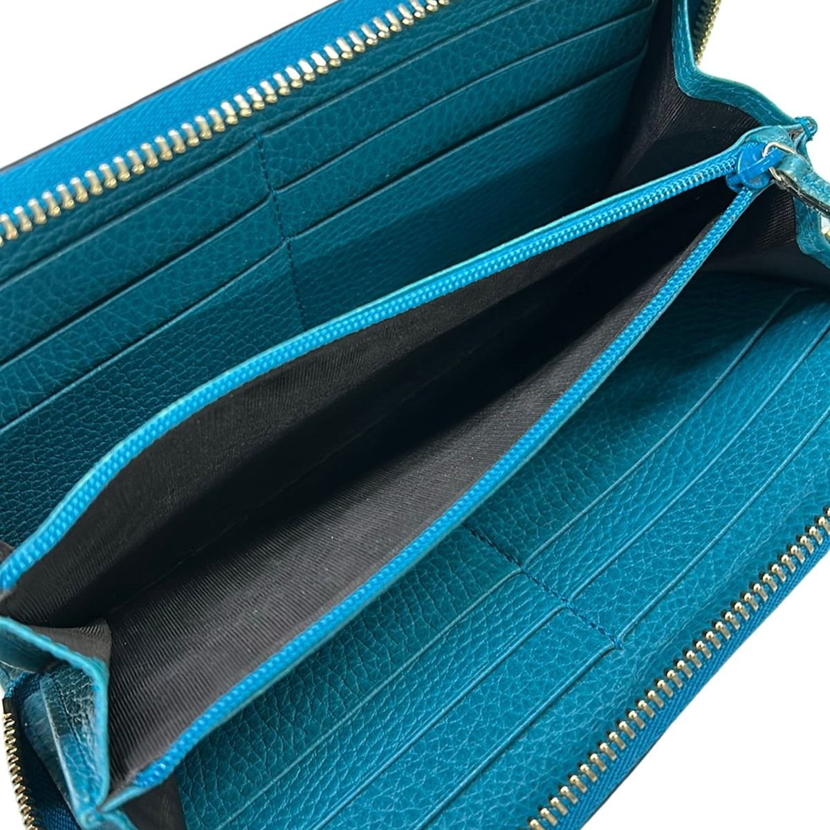Gucci Wallet Betty Blue Green Zip Around Leather — view 4