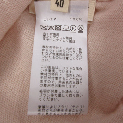Hermes Knit Lift Cashmere Sweater Long Sleeve Crew Neck Pullover Top Pink — view 4