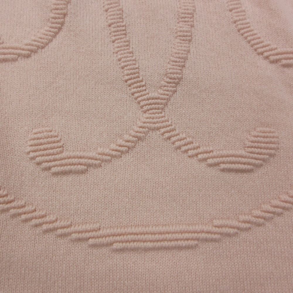 Hermes Knit Lift Cashmere Sweater Long Sleeve Crew Neck Pullover Top Pink — view 9