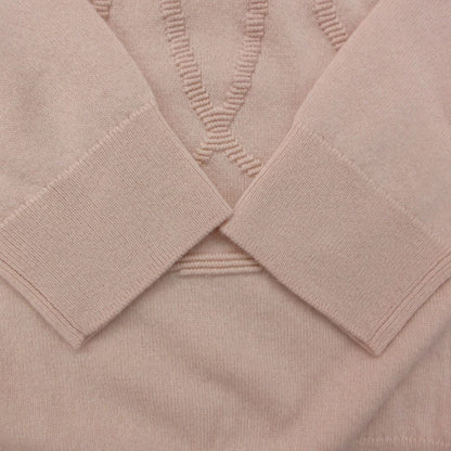 Hermes Knit Lift Cashmere Sweater Long Sleeve Crew Neck Pullover Top Pink — view 7