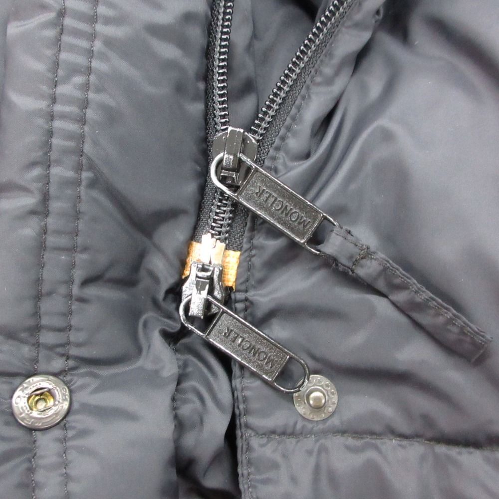 Moncler Coat Long Maxi Length Down Black — view 7