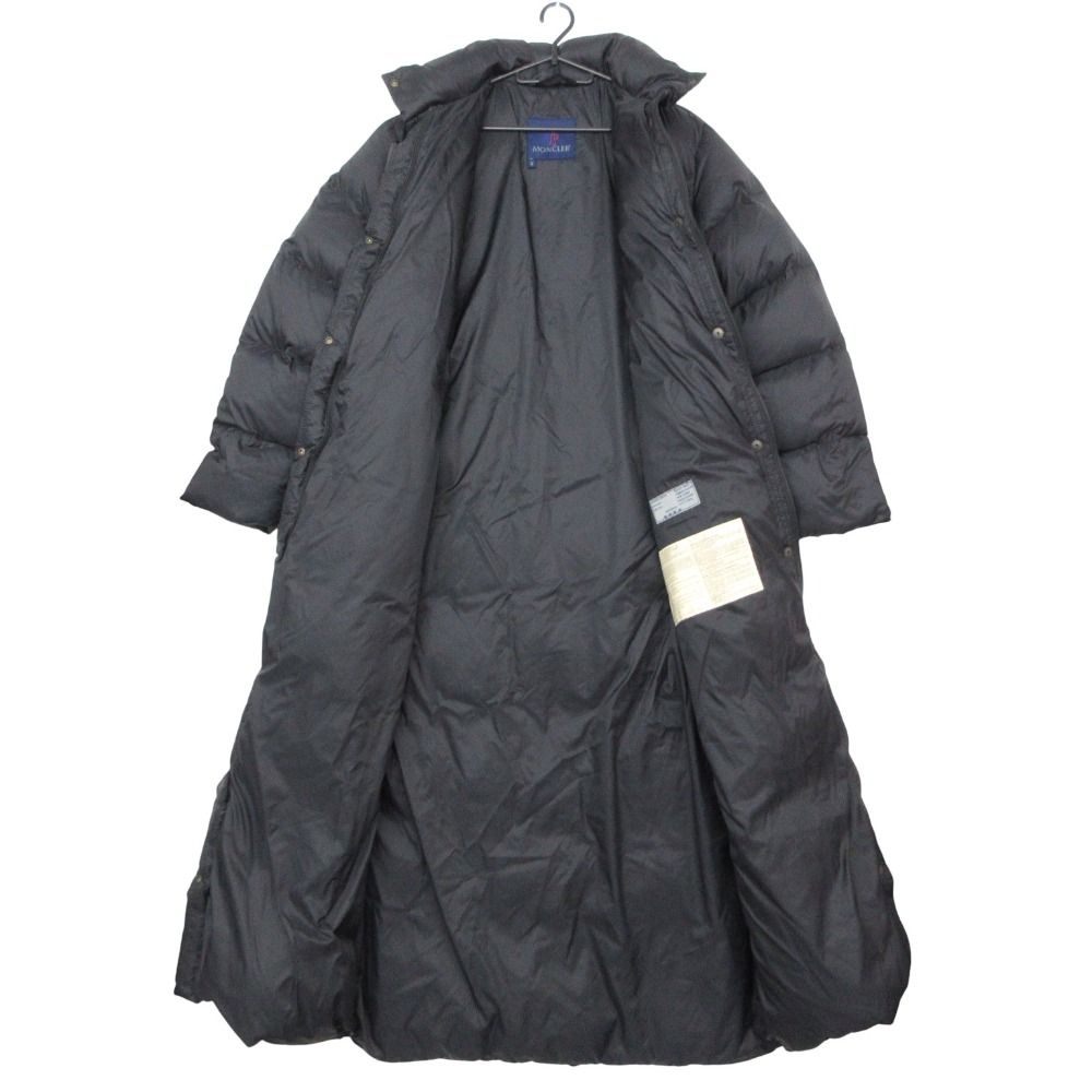 Moncler Coat Long Maxi Length Down Black — view 3