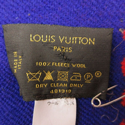 Louis Vuitton Shawl Damierplaid Pattern Large Format Rug Scarf Blue — view 3
