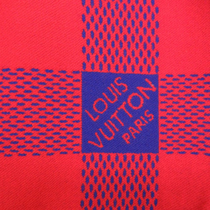 Louis Vuitton Shawl Damierplaid Pattern Large Format Rug Scarf Blue — view 4