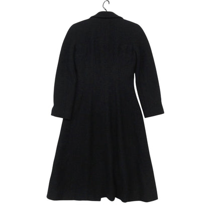 Chanel Coat Tweed Long Coat Jacket A Line Friends Outer Fully Lined Navy — view 2