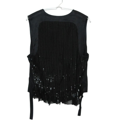 Dior Homme Vest Eddie Era Sequin Contrast Gilet Top Black — view 2