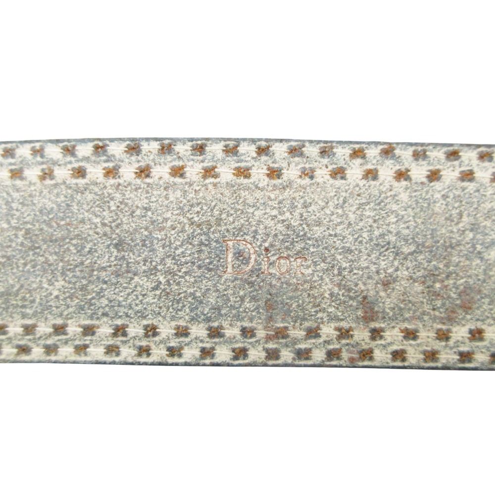 Dior Homme Dio by Hedi Slimane Belt Eddie Era Leather Star Studs Archive Grams — view 5