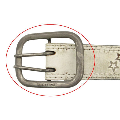 Dior Homme Dio by Hedi Slimane Belt Eddie Era Leather Star Studs Archive Grams — view 3
