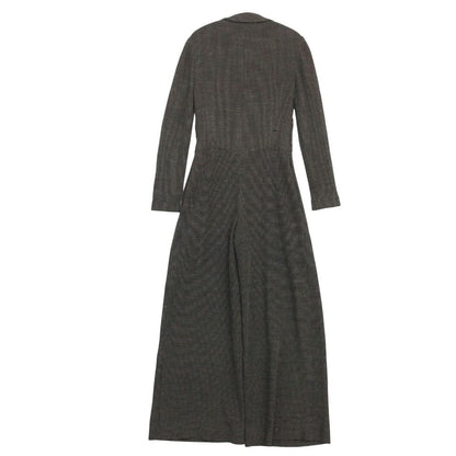 Chanel Jumpsuit Wool Silk CC Logo Jumps All in One Black — view 2