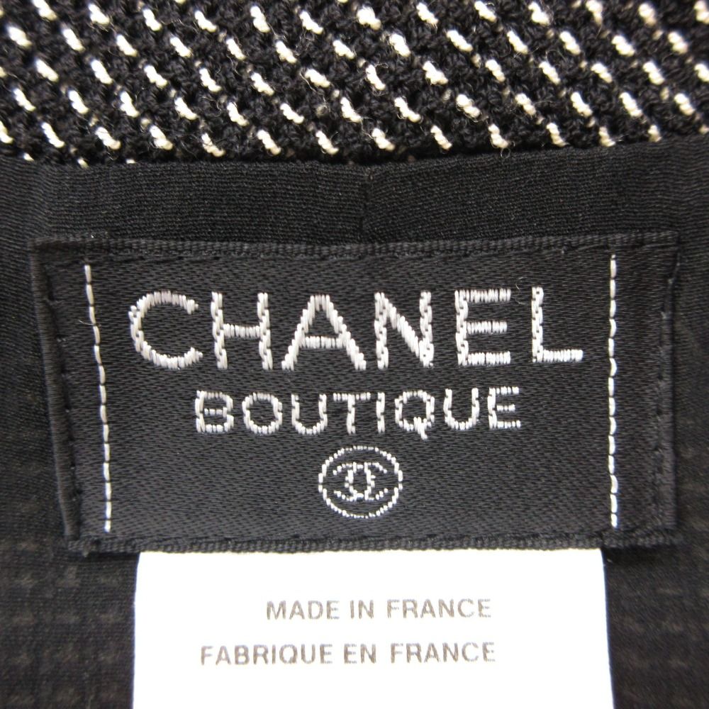 Chanel Jumpsuit Wool Silk CC Logo Jumps All in One Black — view 3