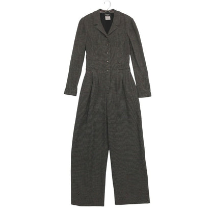 Chanel Jumpsuit Wool Silk CC Logo Jumps All in One Black
