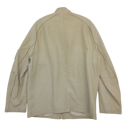 Hermes Rider's Jacket Series Button Cow Calf Cowhide Leather Single Light Beige — view 2