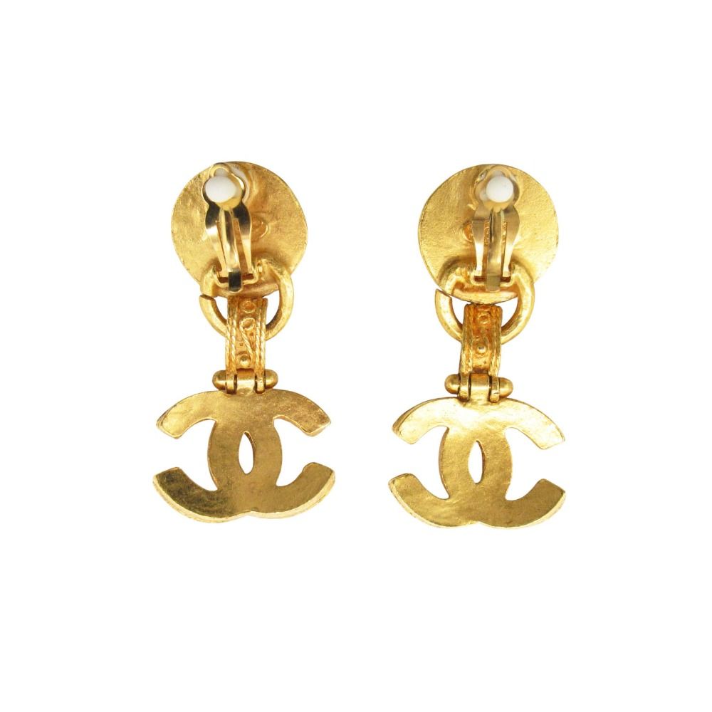 Chanel Earrings koizblue CC Logo Gold — view 2