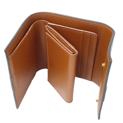 Celine Wallet Bifold Triomphe Leather Brown Mini Compact Adult — view 6