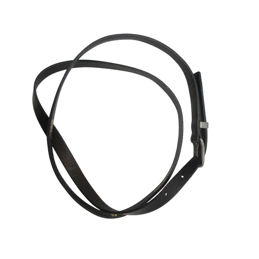Chanel Belt Vintage CC Logo Chain Double Strand Leather Gold Black — view 2