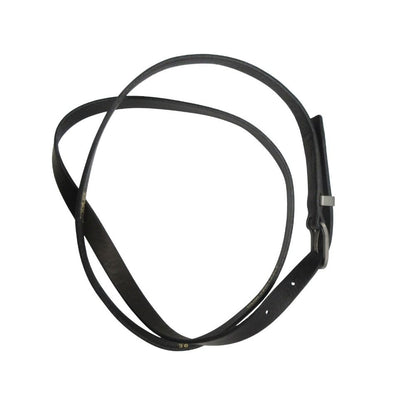 Chanel Belt Vintage CC Logo Chain Double Strand Leather Gold Black — view 2