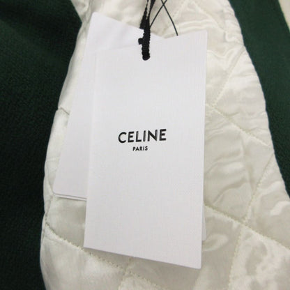 Celine Varsity Jacket Dijacket Leather Logo Patch Outer Green — view 5
