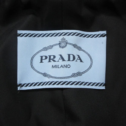 Prada Denim Jacket with Leather Collar No Outer Long Sleeve Blue SS — view 4