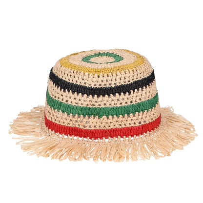 Loewe Anagram Raffia Striped Clochette — view 3