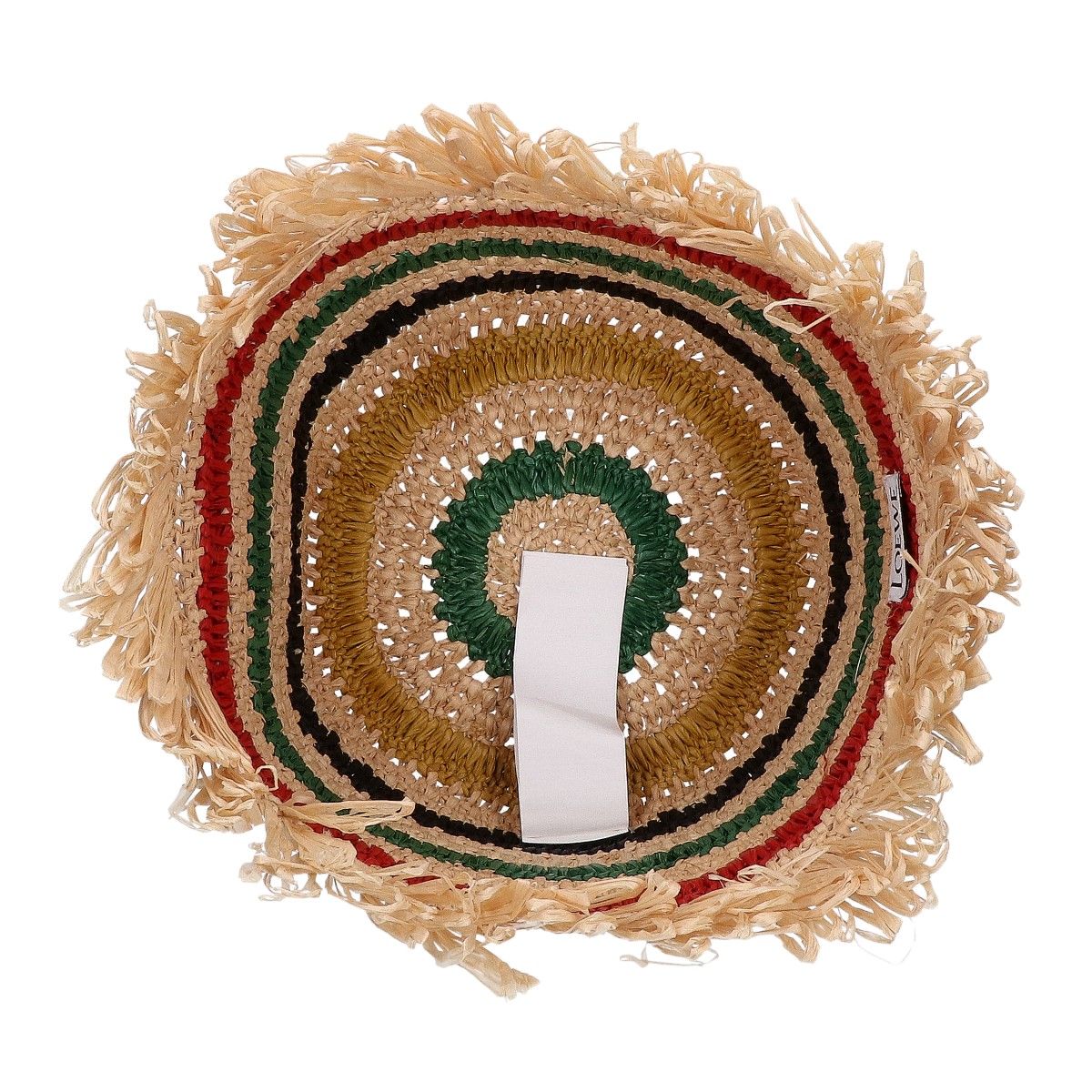 Loewe Anagram Raffia Striped Clochette — view 6